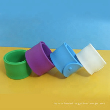 Multiple Colors Blank Silicone Slap Bracelets Custom Logo Printed Debossed Ink Filled Silicone Slap Wristbands